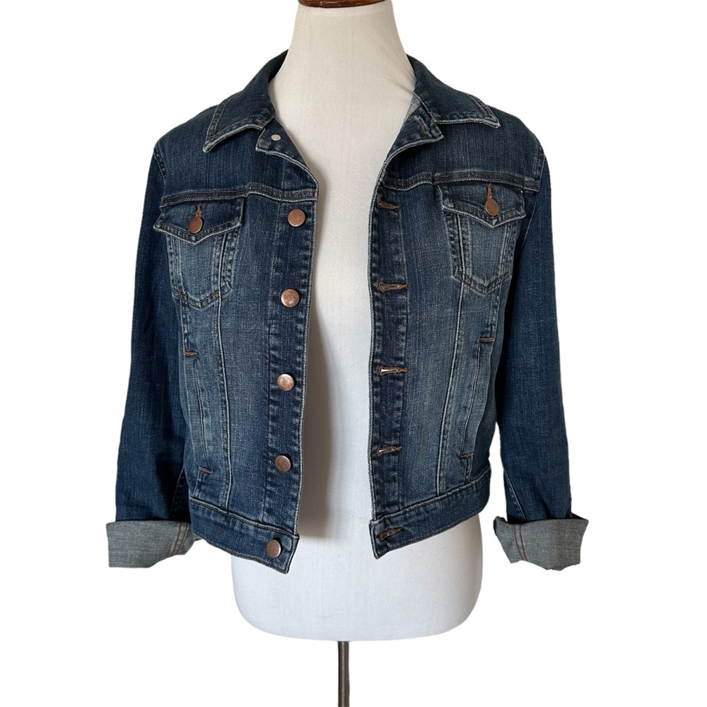 Eileen Fisher Cropped Denim Jacket